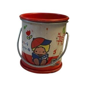 VTG 1976 Sanrio Patty Jimmy Bucket Can Pencil Sharpener School Japan Hello Kitty